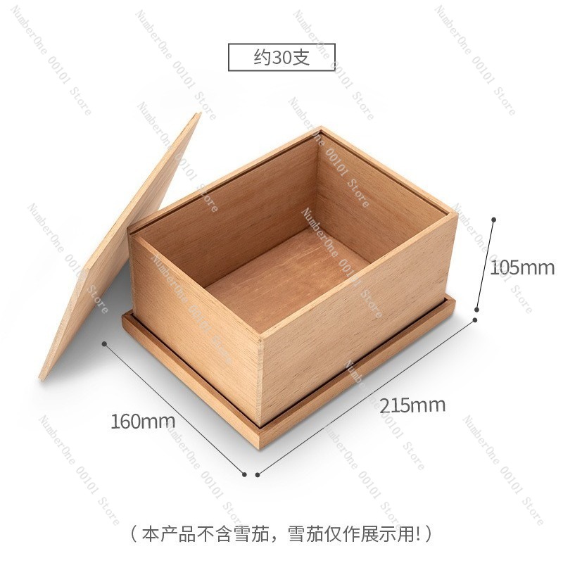 Premium Cigar Case - Premium Cedar Wood Cigar Humidor Box