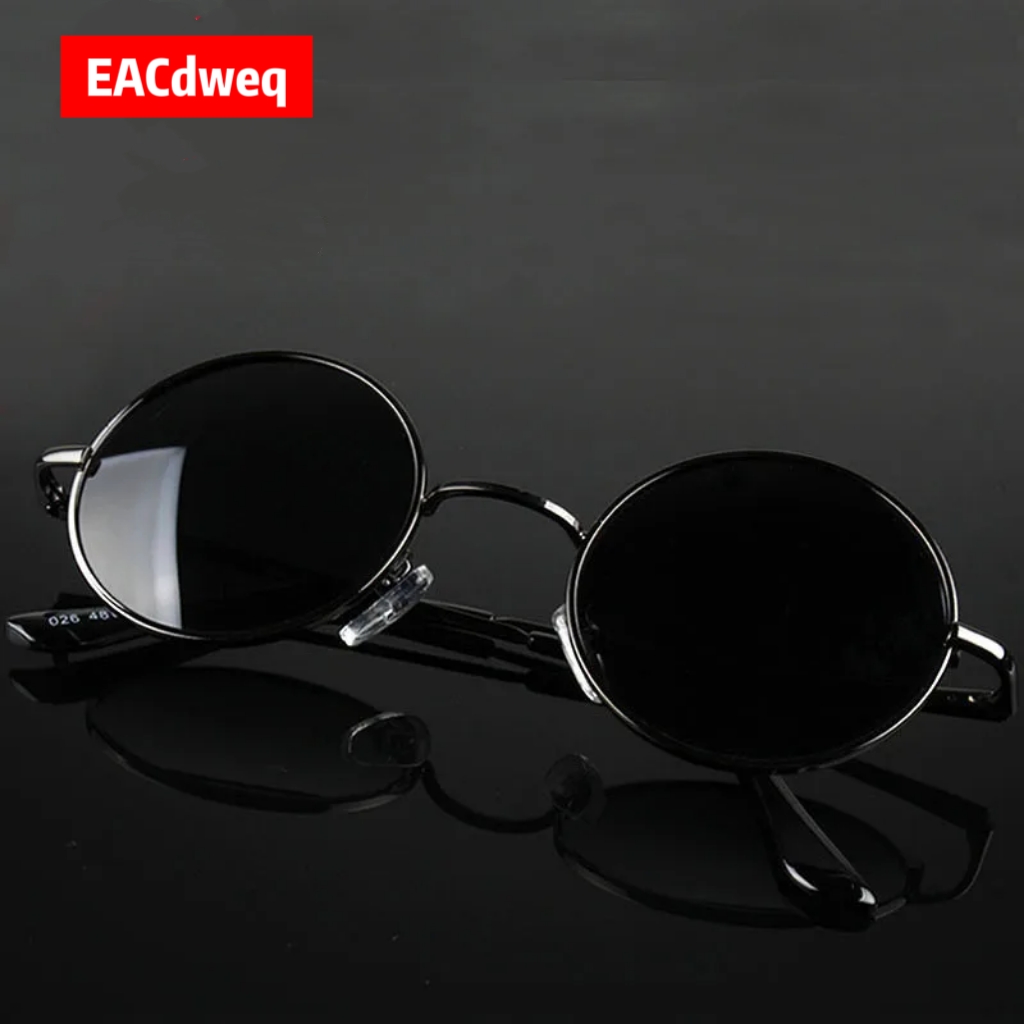 Designer Sunglasses - Retro Vintage Round Sunglasses Men Brand