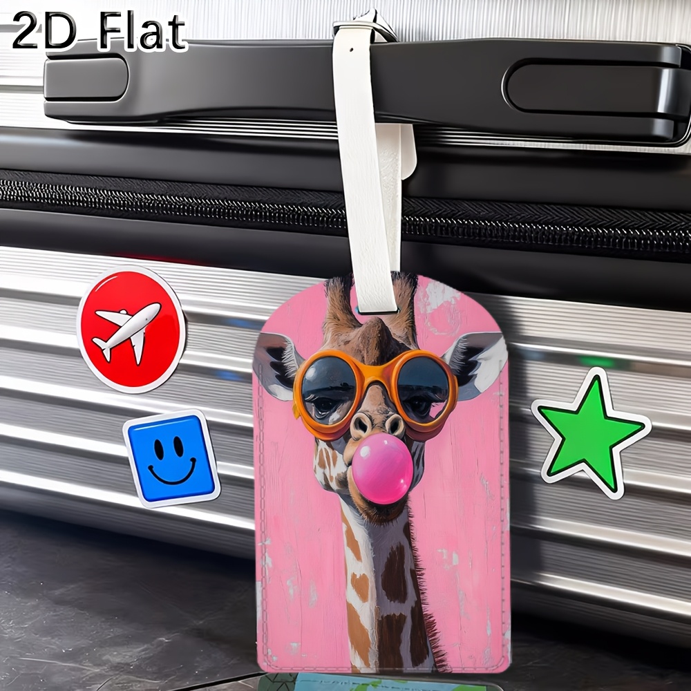 Cute Giraffe Luggage Tag Trave - Travel Luggage Set recension och pris