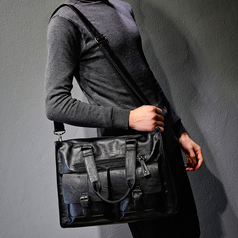 PU Leather Shoulder Briefcase  - Leather Briefcase recension och pris