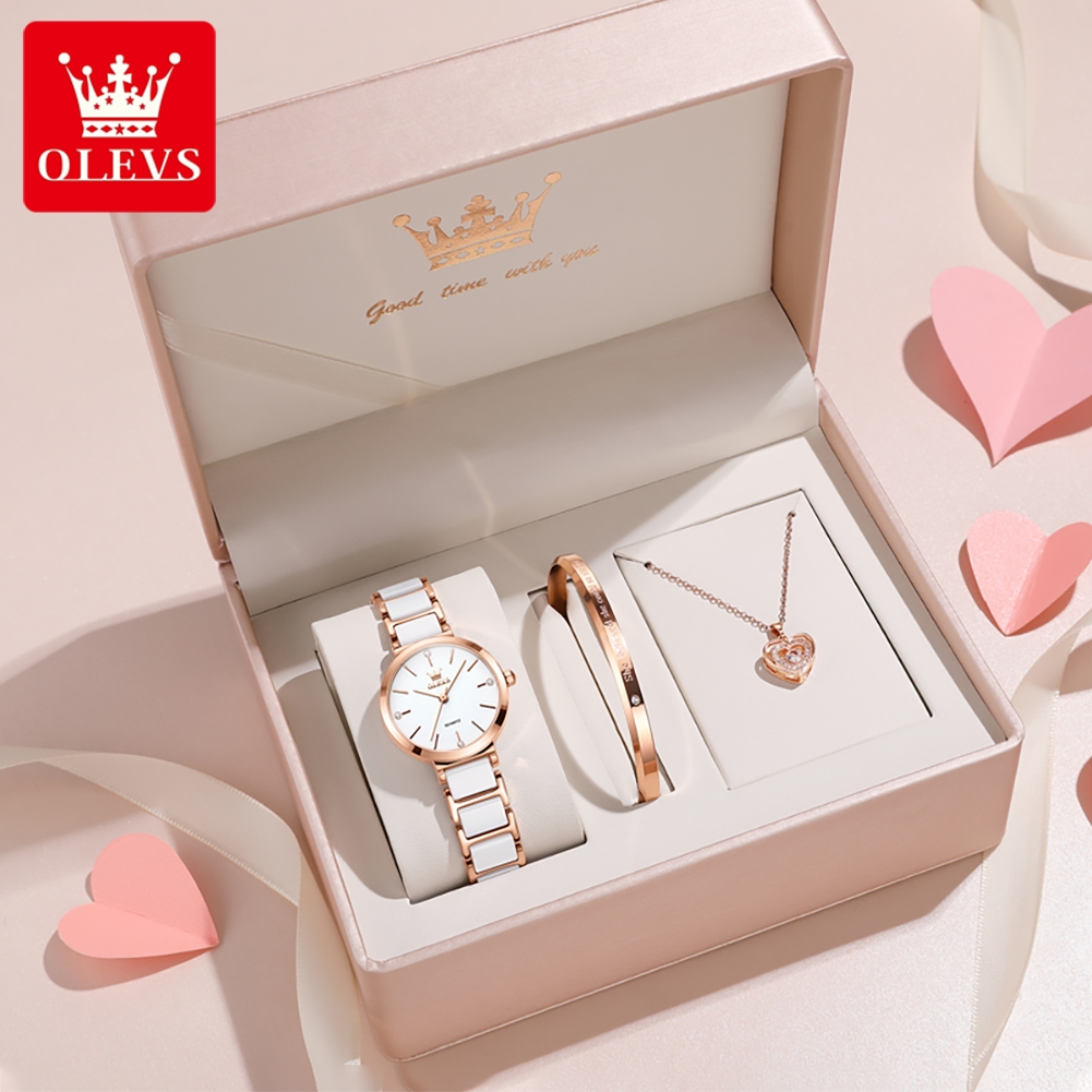 OLEVS Women Watch 5877 Luxury  - Luxury Gift Set recension och pris