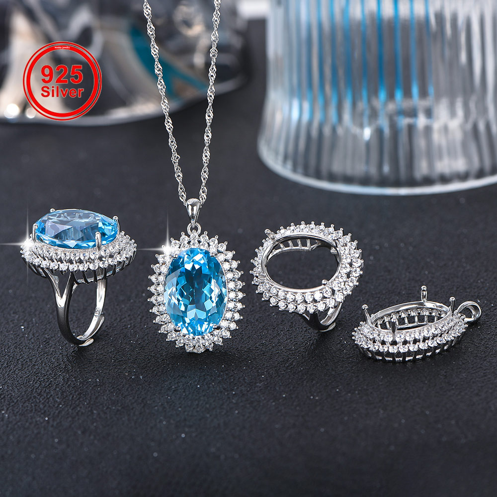 13x18mm S925 Sterling Silver R - Luxury Gift Set recension och pris