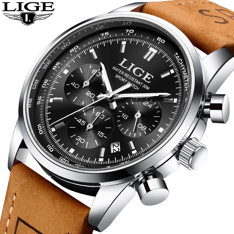 LIGE Outdoor Luxury Quartz Wat - Luxury Watch Men recension och pris