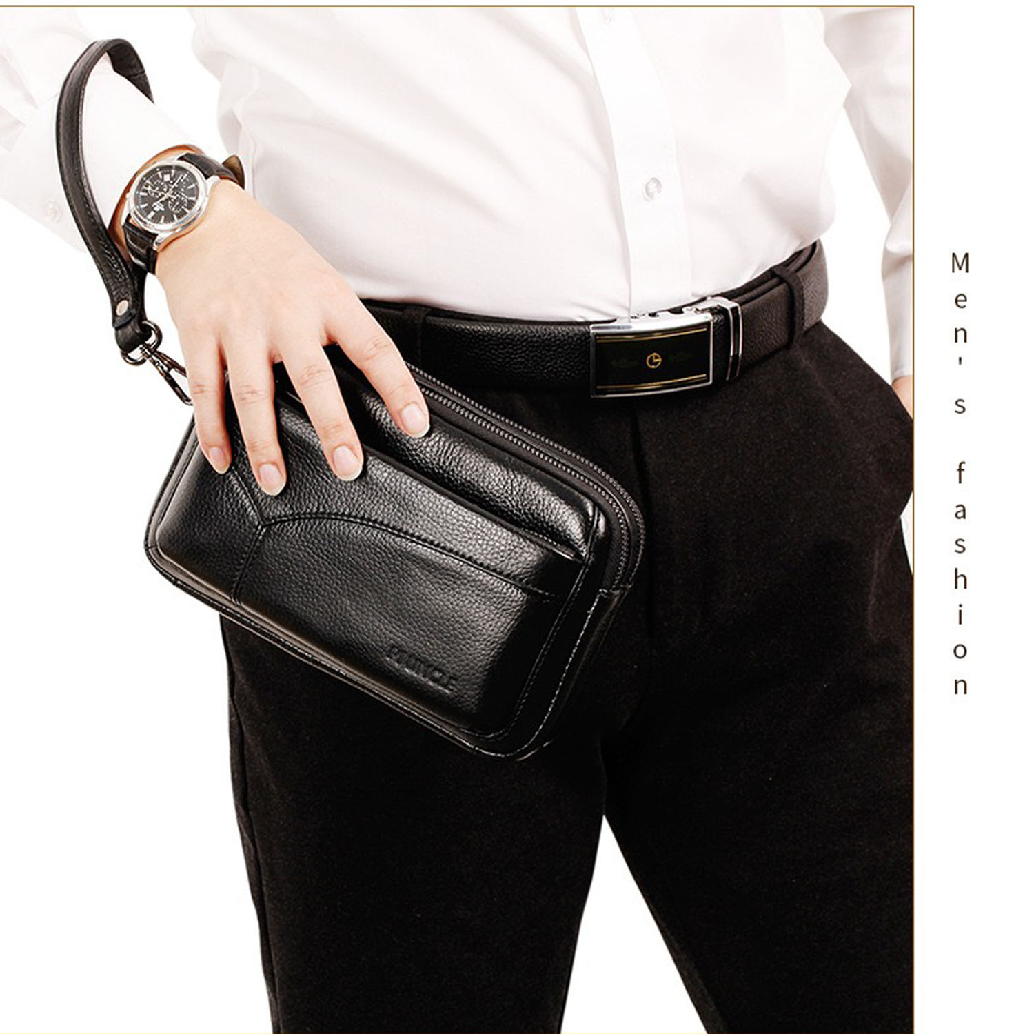 Men's Genuine Leather Fashion  - Leather Wallet Men recension och pris