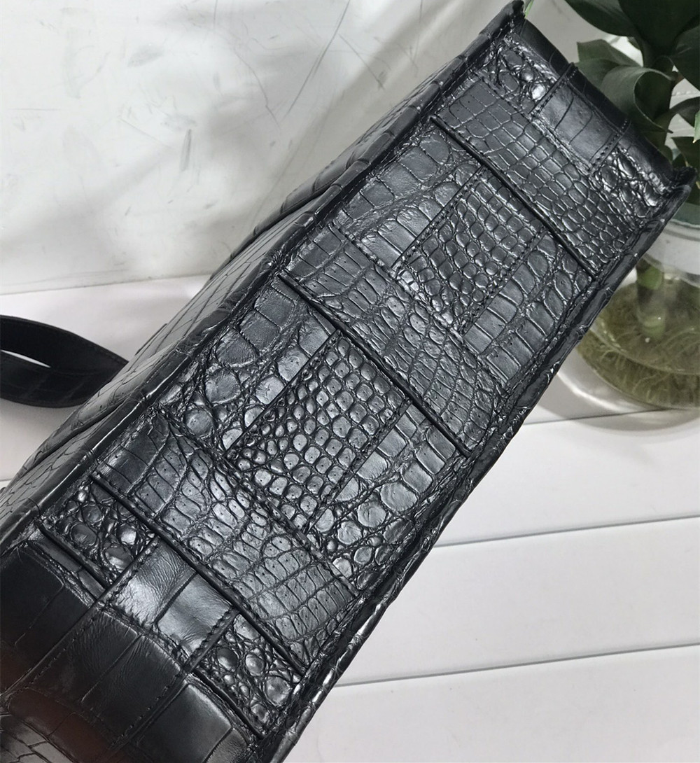 New Crocodile Leather Laptop B - Leather Briefcase recension och pris