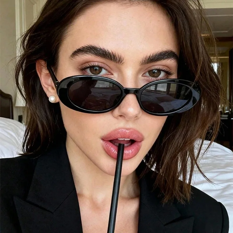 Vintage Oval Sunglasses Women  - Sunglasses Uv400 recension och pris